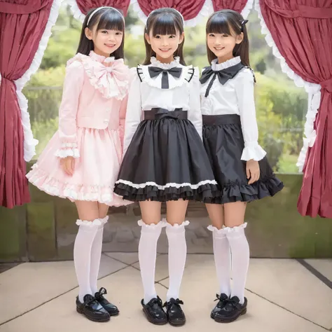 ((  Distant Scenery,full body,standing:1.2)),Highest Quality, masterpiece, highest resolution, Artwork, super それにget used to it, many get used to it, get used to it, それにget used to it, 3k photos,,Three noble women sit indoors across the street,. ((10 year ...