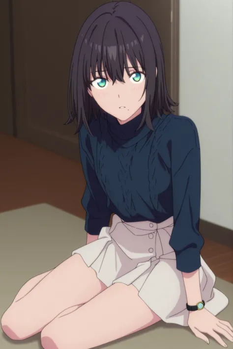 masterpiece, best quality, amazing quality, highres, absurdres, very aesthetic, high resolution, ultra detailed, perfect details, ufotable style, 1girl, solo, indoors, , (detailed background:1.2),from above, (long sidelocks), ,, ((medium hair, flipped hair...