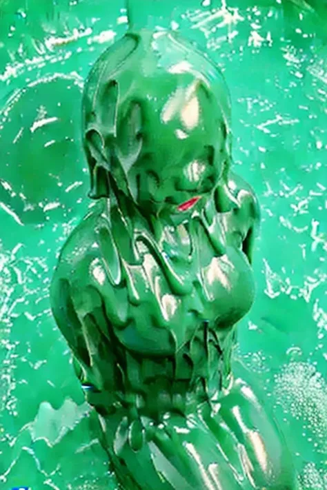 [Base:yayoi_mix-v2.5] Melting slimy monster (Viridian) 2025/09/27 L4