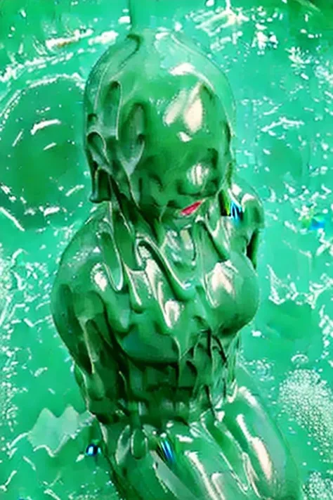 [Base:yayoi_mix-v2.5] Melting slimy monster (Viridian) 2025/09/27 L3