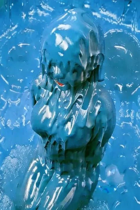 [Base:yayoi_mix-v2.5] Melting slimy monster (Cyan blue) 2025/09/27 L2