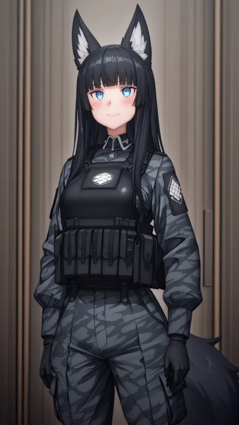 absurdres, (((Ultra HD))), (((Ultra High Quality))), ((hyper detailed)), ((Ultra High Resolution)), (Highly rendered), ((detailed eyes)), (((8K))), ((perfect face)), ((masterpiece)), cinematic, solo, 1girl, tall, thin, long hair, black hair, blush, fox ear...