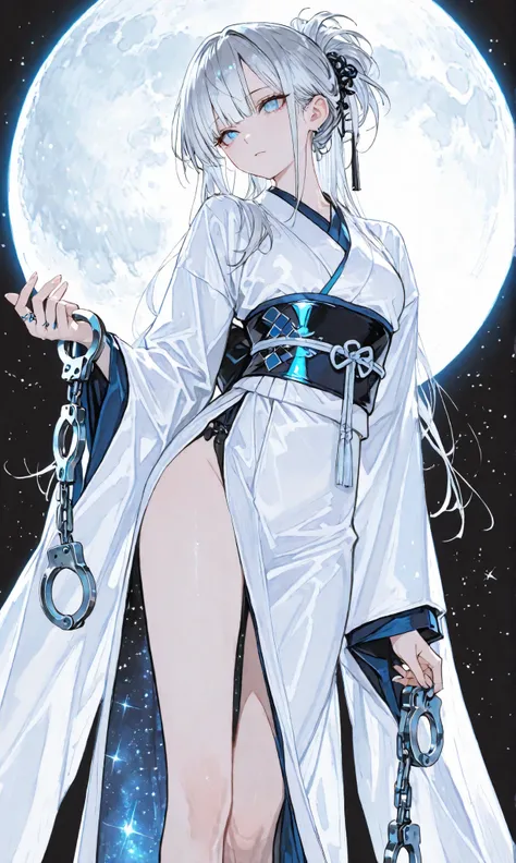 masterpiece, 最High Quality, Swiss Up,Sakimi Style, ダークGothic, High Quality, Character Focus , Minimalist, Standing Next to a Ring、leaning their hands to the side at the quarantine facility, princess cut, Pose , dynamic angle, Yanフォーカスがヒット, watch viewers, b...