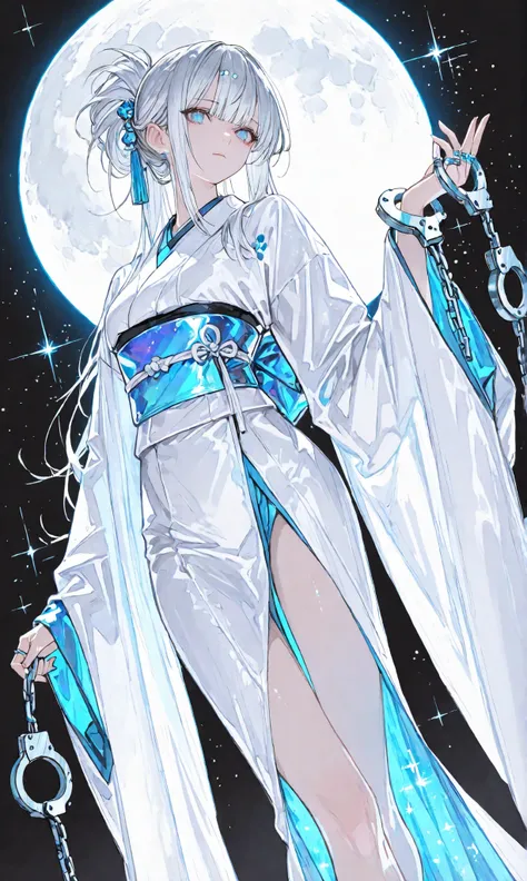 masterpiece, 最High Quality, Swiss Up,Sakimi Style, ダークGothic, High Quality, Character Focus , Minimalist, Standing Next to a Ring、leaning their hands to the side at the quarantine facility, princess cut, Pose , dynamic angle, Yanフォーカスがヒット, watch viewers, b...