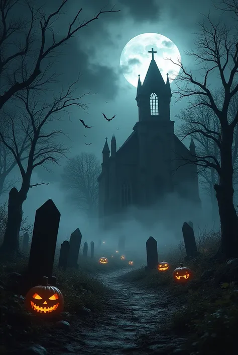 Halloween Graveyard Backgrounds | FLUX v1