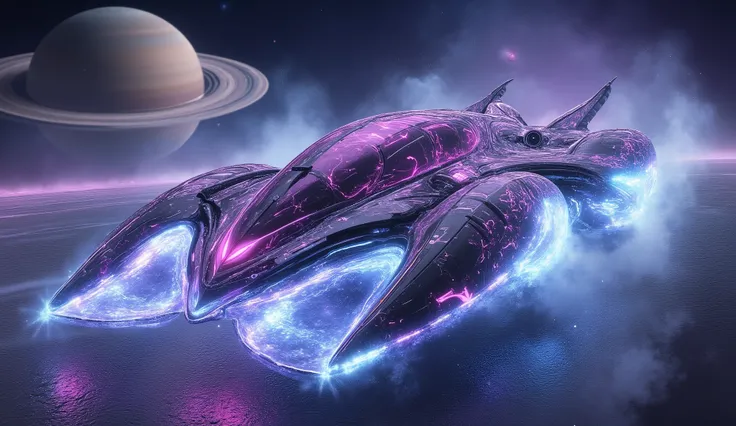 (high detail). F1 interplanetary races take place in space, the car is made in the shape of a needle, a ring with one jet engine at the back and shunting engines on the sides. Participants fly into a hologram, participant number 3 comes forward at phenomen...