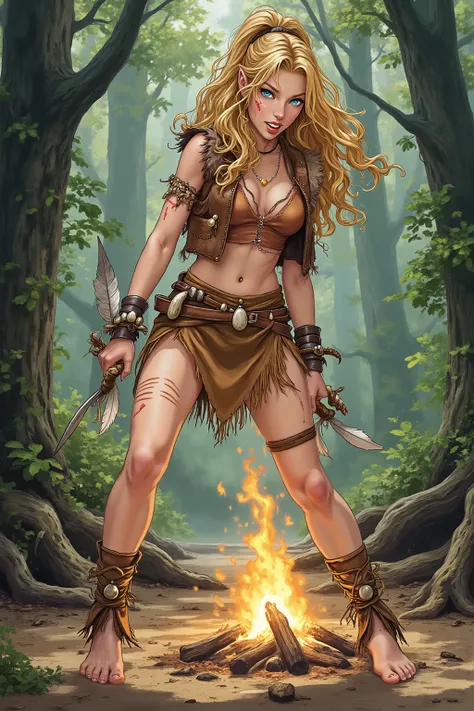 Teen,Teen Girl,itacomic1 illustration,Daria,C4STL3V4NI4,Girl,
💋 : Kaelia – Die Wilde Blume
🌟 : comicstyle, 4K, don Lawrence Style, inspiriert von comics der 80er und Amazonengeschichten
🌌 : Dichter Wald mit flackerndem Lagerfeuer, frische Luft mit Duft v...