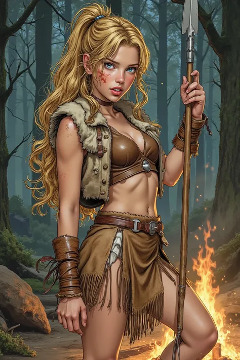 Teen,Teen Girl,itacomic1 illustration,Daria,C4STL3V4NI4,Girl,
💋 : Kaelia – Die Wilde Blume
🌟 : Comicstyle, 4K, Don Lawrence Style, inspiriert von Comics der 80er und Amazonengeschichten
🌌 : Dichter Wald mit flackerndem Lagerfeuer, frische Luft mit Duft von...
