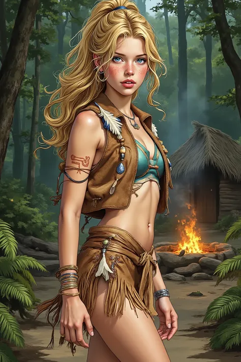 Teen,Teen Girl,itacomic1 illustration,Daria,C4STL3V4NI4,Girl,
💋 : Kaelia – Die Wilde Blume
🌟 : Comicstyle, 4K, Don Lawrence Style, inspiriert von Comics der 80er und Amazonengeschichten, hochdetailliert, klare Linien, lebendige Farben, verschiedene Perspe...