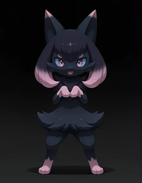 Noxmauve, slvrfxstyleil,, silverfox5213, (solo:1.3),
digital_media_(artwork), digital_painting_(artwork), full-length_portrait, painting_(artwork), portrait, shaded, soft_shading,, smile, open_mouth, pink_eyes, simple_background, black_hair, standing, fu...