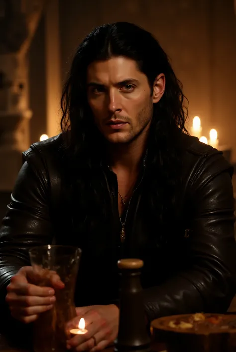 (masterpiece:1.2), (the best quality:1.2), 8K, HDR-10, ultra detailed, ((photorealistic)), professional light, cinematographic lighting, fashion photography, ambient lighting, bottom, Illuminated medieval tavern, luz natural, epiCPhoto, Warmth , a Thief, Y...