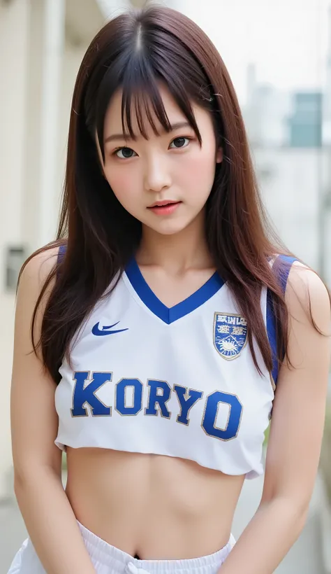 (realistic photorealistic, Original photo, Model Photo:1.3,), , perfect figure, (smile,chuckle:1.4), symmetrical eyes on canon, double eyelids, thin eyebrows, thin lips, Shiny Lips, Fair skin, very thin body,Thinlegs, thin legs, dark haired, super short ha...