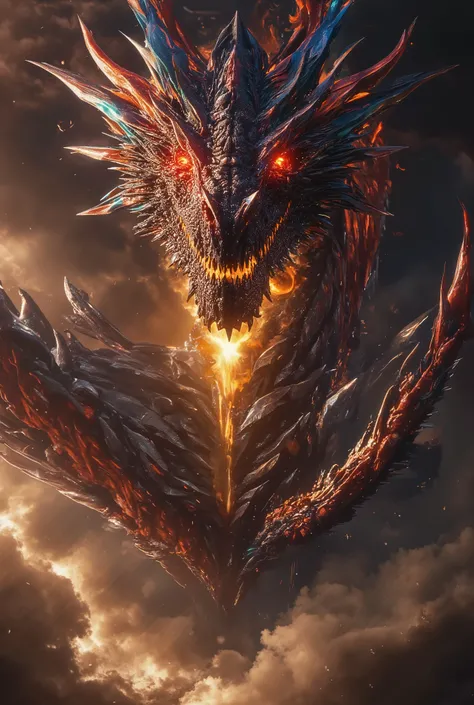 Flame dragon king in action