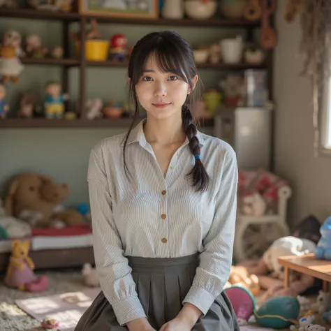 『1 Japanese Woman:1.3』『raw photo:1.3』Highest Quality:1.2、normal women who aren't beautiful、Country-smelling 、(Saggy Chest、narrow waist:1.2))、((35 year old woman))、without makeup『smiling showing teeth:1.2』、(((anatomically correct、perfect anatomy、anatomicall...