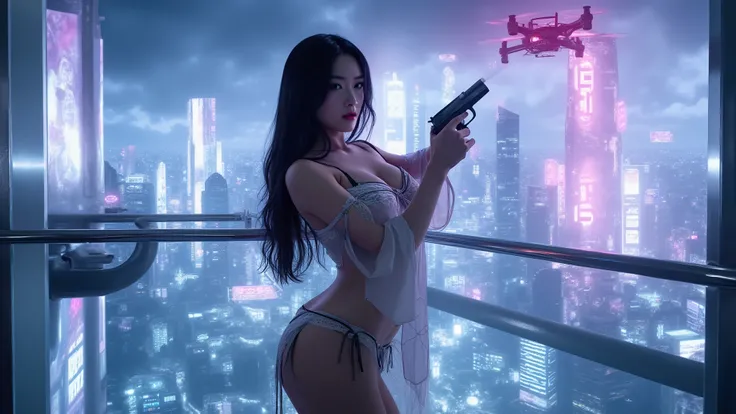 ((blueprint style transparent:0.1 glass buildings)). (((aerial view, overhead shot, auto-flash))). Matrix style, Ryoji Ikeda Style, Translucent Chinese girl in mid-ground, ((half-body thigh level medium:1.6 shot)), long hair, (((transparent:0.1 sexy short:...