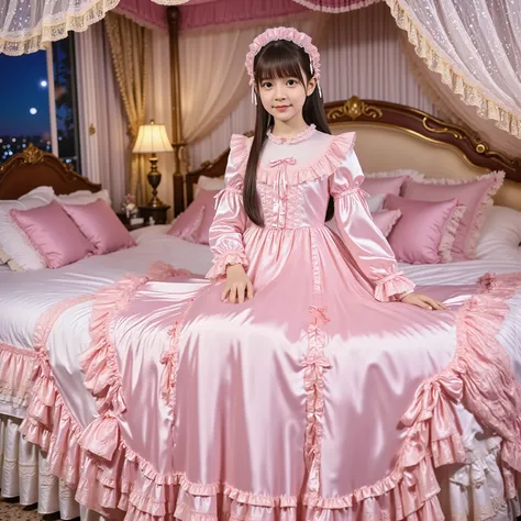 (( Distant Scenery,full body:1.0)),Highest Quality, masterpiece, highest resolution, Artwork, super それにget used to it, many get used to it, get used to it, それにget used to it, 3k photos,,Three Daughters of a Noble Family, ((10 year old Japanese girl)),Get u...