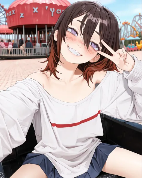 ((FujimotoMangaStyle)), ((Masterpiece)), ((best quality, amazing quality)), ((very aesthetic, absurdres, newest)), ((detailed background, negative space, blurry background, depth of field, Asymmetrical background)), (dynamic angle, wide shot), ((1girl)), C...