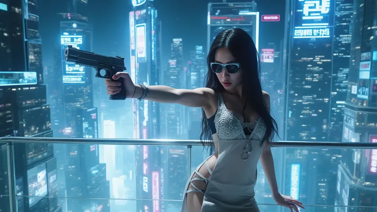 ((blueprint style transparent:0.1 glass buildings)). (((aerial view, overhead shot, auto-flash))). Matrix style, Ryoji Ikeda Style, Translucent Chinese girl in mid-ground, ((half-body thigh level medium:1.6 shot)), long hair, (((transparent:0.1 sexy short:...