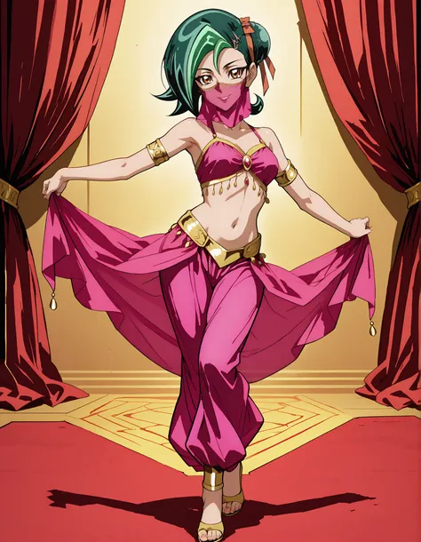 (1girl:1 . 5) , (Seul:1 . 5) , score_9 , score_8_haut , score_7_haut , source_anime , Official work , ultra-detailed , masterpiece , better quality , high resolution , beaux yeux , detailed eyes , Detailed face , beautiful detailed eyesgreen hair, hair bu...