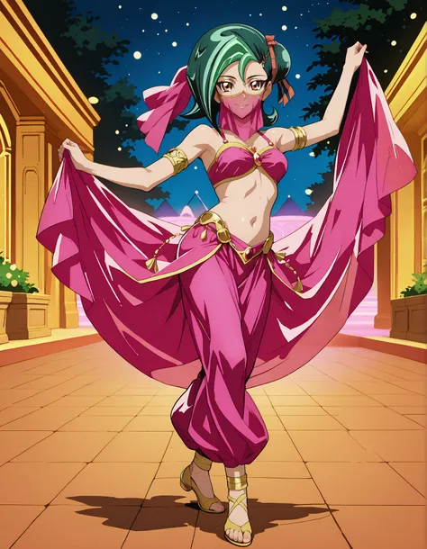 (1girl:1 . 5) , (Seul:1 . 5) , score_9 , score_8_haut , score_7_haut , source_anime , Official work  , ultra-detailed , masterpiece , better quality , high resolution , beaux yeux , detailed eyes , Detailed face , beautiful detailed eyesgreen hair, hair bu...