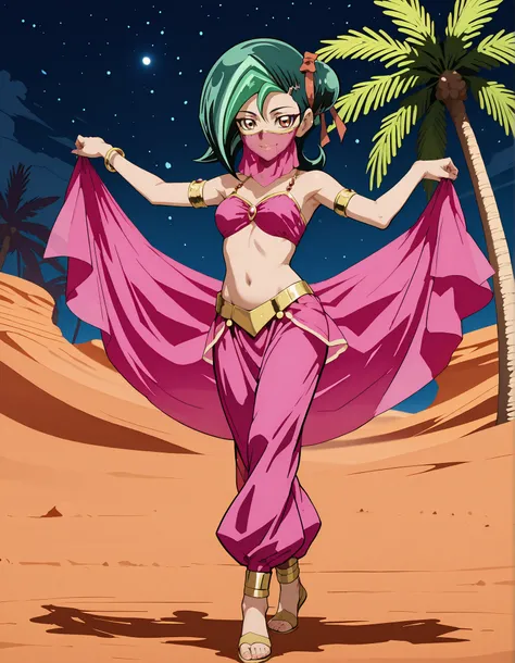 (1girl:1 . 5) , (Seul:1 . 5) , score_9 , score_8_haut , score_7_haut , source_anime , Official work  , ultra-detailed , masterpiece , better quality , high resolution , beaux yeux , detailed eyes , Detailed face , beautiful detailed eyesgreen hair, hair bu...