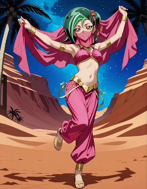 (1girl:1 . 5) , (Seul:1 . 5) , score_9 , score_8_haut , score_7_haut , source_anime , Official work , ultra-detailed , masterpiece , better quality , high resolution , beaux yeux , detailed eyes , Detailed face , beautiful detailed eyesgreen hair, hair bu...