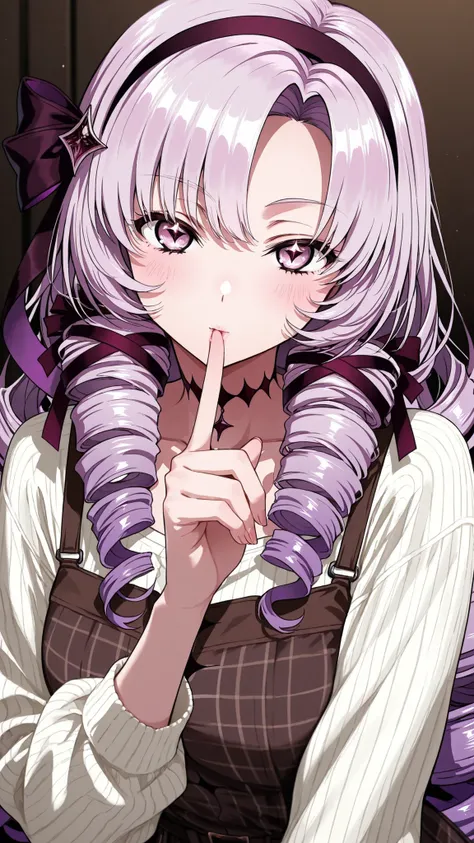 1girl,solo,
high resolution,masterpiece,
Hyakumangen Salome \(Casual\),
Kisses to the fingertips,Put it on your finger,