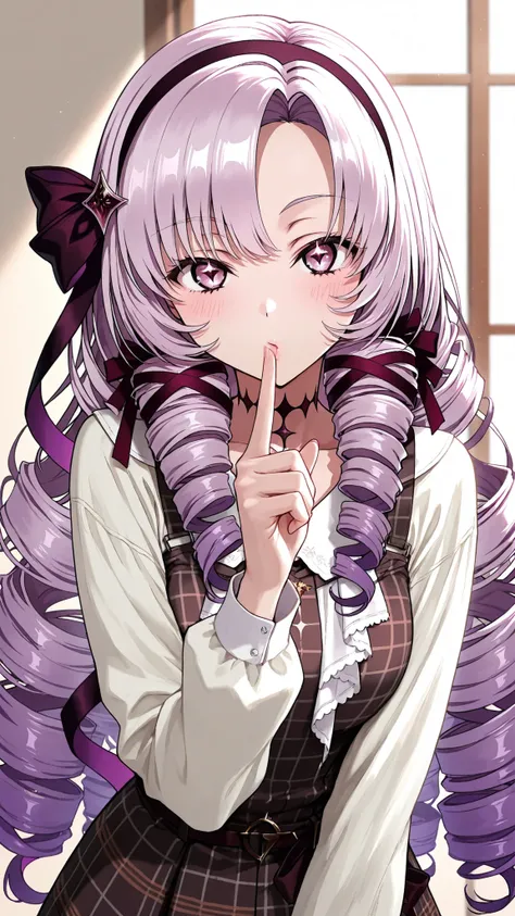 1girl,solo,
high resolution,masterpiece,
Hyakumangen Salome \(Casual\),
Kisses to the fingertips,Put it on your finger,