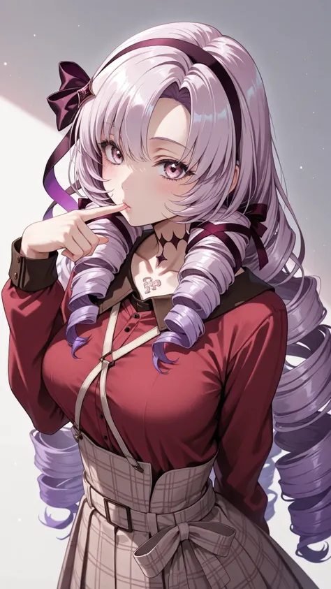 1girl,solo,
high resolution,masterpiece,
Hyakumangen Salome \(Casual\),
Kisses to the fingertips,Put it on your finger,