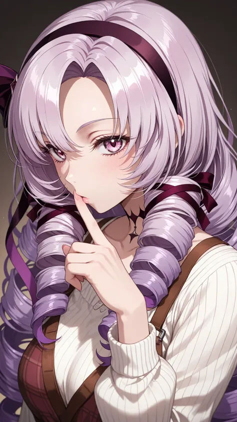 1girl,solo,
high resolution,masterpiece,
Hyakumangen Salome \(Casual\),
Kisses to the fingertips,Put it on your finger,