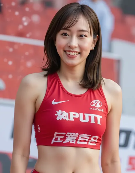 Kasumi Ishikawa,(Raw Picture real:1.6) live-action,Realistic, Picture , Highest Quality, Diagonally( Cute girl 18 years old ), bright smiles, 全身Picture , slender figure, ((( slender body))), (((Thin Waist))), face like a salon model, cool face, neutral...