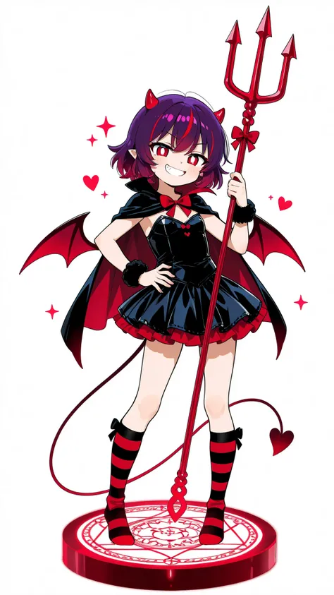 (1girl, little girl, demon temptress theme, playful cute anime style, full body, 4k detailed, white background),
small child body, short crimson or dark violet hair, small horns, thin tail with heart tip,
large bright eyes, mischievous smiling expression,
...