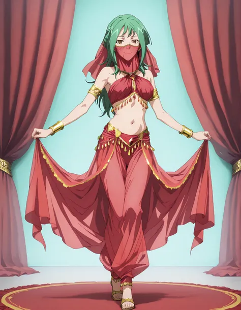 (1girl:1 . 5) , (Seul:1 . 5) , score_9 , score_8_haut , score_7_haut , source_anime , Official work , ultra-detailed , masterpiece , better quality , high resolution , beaux yeux , detailed eyes , Detailed face , beautiful detailed eyes,long hair, green h...