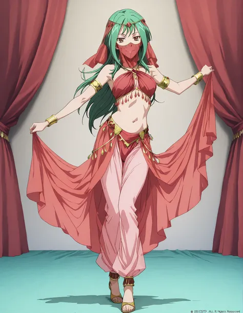 (1girl:1 . 5) , (Seul:1 . 5) , score_9 , score_8_haut , score_7_haut , source_anime , Official work , ultra-detailed , masterpiece , better quality , high resolution , beaux yeux , detailed eyes , Detailed face , beautiful detailed eyes,long hair, green h...