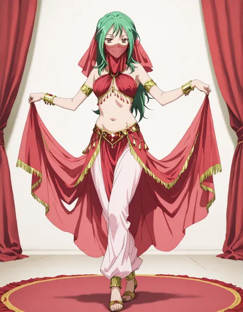 (1girl:1 . 5) , (Seul:1 . 5) , score_9 , score_8_haut , score_7_haut , source_anime , Official work , ultra-detailed , masterpiece , better quality , high resolution , beaux yeux , detailed eyes , Detailed face , beautiful detailed eyes,long hair, green h...