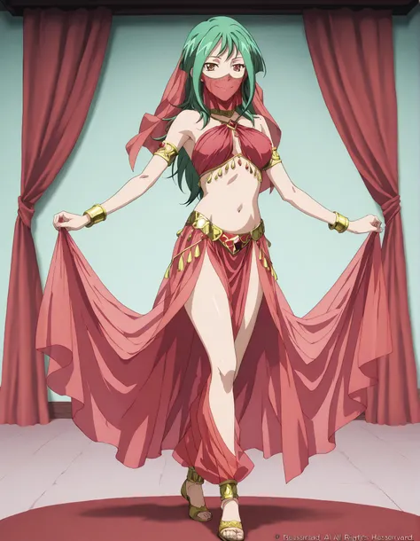 (1girl:1 . 5) , (Seul:1 . 5) , score_9 , score_8_haut , score_7_haut , source_anime , Official work , ultra-detailed , masterpiece , better quality , high resolution , beaux yeux , detailed eyes , Detailed face , beautiful detailed eyes,long hair, green h...