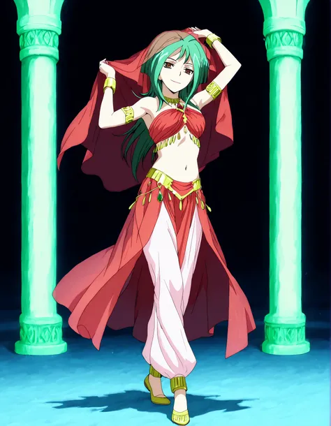 (1girl:1 . 5) , (Seul:1 . 5) , score_9 , score_8_haut , score_7_haut , source_anime , Official work , ultra-detailed , masterpiece , better quality , high resolution , beaux yeux , detailed eyes , Detailed face , beautiful detailed eyes,long hair, green h...