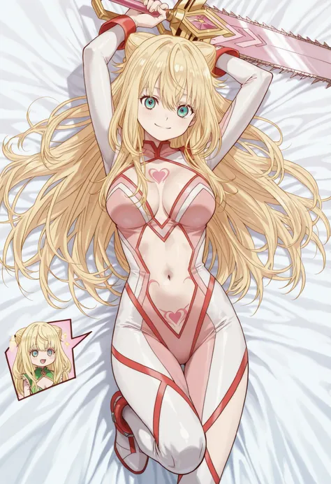 (((SFW、Highest quality、First Class Masterpiece、normal body 、32k、detailed face、super precise、normal hand、Highest)))、Yuri Kawazu/Kawazu Yuri、『Momentary Lily』、Beautiful girl、Blonde、long hair、Blue-green eyes 、Beautiful Breasts、Slim、Slender、Ultra-high-cut bodys...