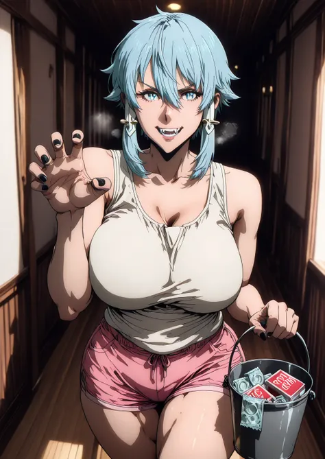 Babu-style, Hgk, (yoshio_(55level)-style:1.2), (imizu_(nitro_unknown)-style:1.4), (packge-style:1.2), (oosawara_sadao-style:1.4), (j.k.-style), (anime coloring, anime screencap), shiny skin, (voluptuous body:1.4), (mature female:1.4), (cellulite:1.3), ((an...