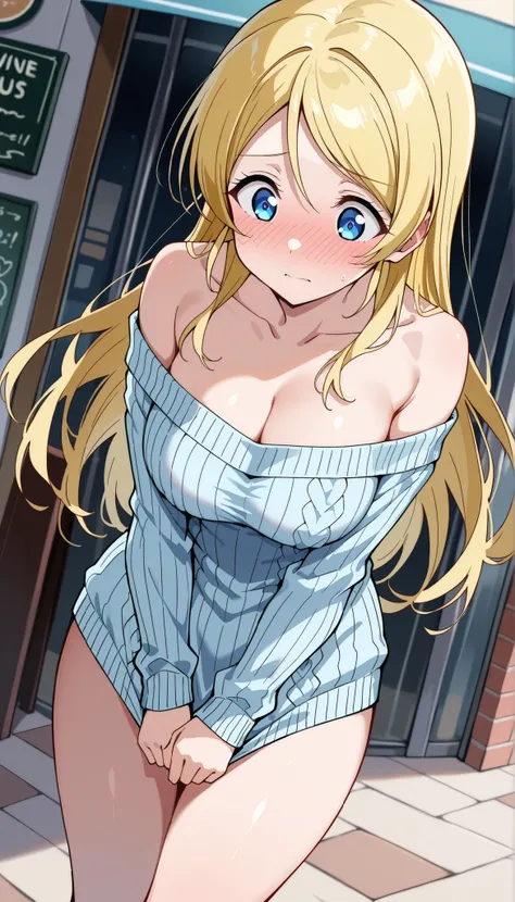 score_9, score_8_up, score_7_up, source_anime, masterpiece,best quality,amazing quality, beautiful face, clean skin, very aesthetic, absurd, perfect body quality, beautiful curves, perfect, masterpiece,
eliayase, eli ayase, yellow hair, blue eyes, surprise...