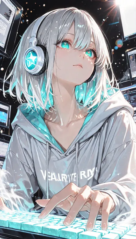 ((masterpiece:1.5、8k、2.5D、PORTRAIT、dramatic angle、Focus on perspective、very detailedなCG、very detailed、Dramatic light、particle effects、dynamic effects、Depth of Boundary、Cinematic Light、lens flare、ray tracing、Volume Fog、semi-realistic、Ultra High Definition:1...