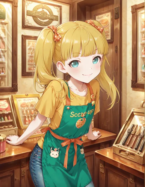 Score_9, score_8_up, score_7_up, source_anime, mary cochran, solo, twintails, blunt bangs, blonde hair, aqua eyes, petit, flat chest, (best quality), (high quality), {masterpiece}, extremely delicate and beautiful, ultra-detailed, beautiful detailed eyes, ...