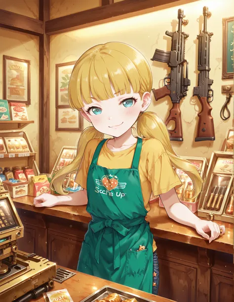 Score_9, score_8_up, score_7_up, source_anime, mary cochran, solo, twintails, blunt bangs, blonde hair, aqua eyes, petit, flat chest, (best quality), (high quality), {masterpiece}, extremely delicate and beautiful, ultra-detailed, beautiful detailed eyes, ...