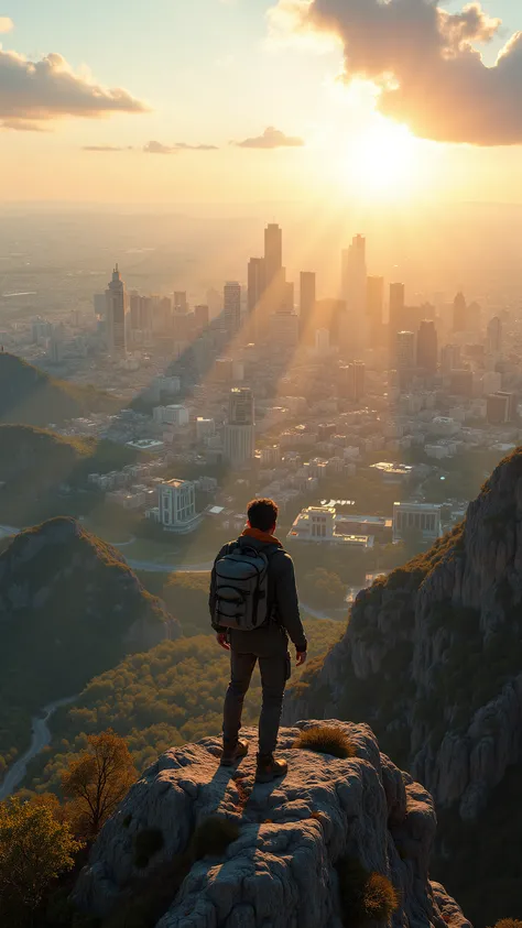 high-definition images、Fort Worth, Texas、looking at Fort Worth from the top of the mountain、Hiker's perspective