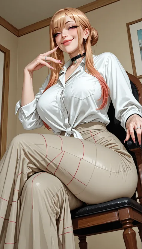 1woman, mature, from front, marin kitagawa, my dress up darling, tshirt, long skirt, round butt, curvy, large breast, wide curvy hips, voluptuous body, Curvy body, thicc woman, smilling, lips, naughty face, smug, medium shot, erotic pose, looking at viewer...