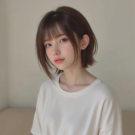 (((looking away))) greatest masterpiece Tees (((panties))) short hair (((panty))) pants