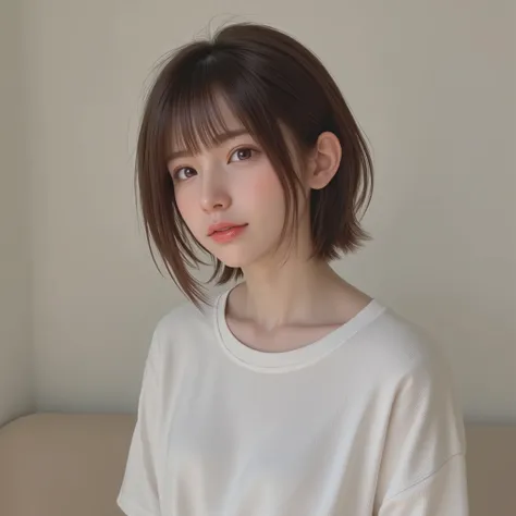 (((looking away))) greatest masterpiece Tees (((panties))) short hair (((panty))) pants