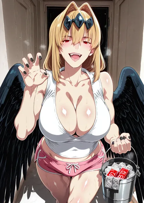 Babu-style, Hgk, (butcha-u-style:1.2), (imizu_(nitro_unknown)-style:1.4), (puuzaki_puuna(punopupupu)-style:1.2), (takeuchi_takashi-style:1.3), (anime coloring, anime screencap), shiny skin, (voluptuous body:1.4), (mature female:1.4), (cellulite:1.3), ((ana...