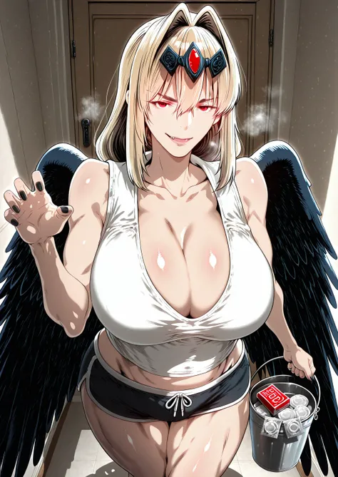 Babu-style, Hgk, (butcha-u-style:1.2), (imizu_(nitro_unknown)-style:1.4), (gin_moku-style:1.2), (takeuchi_takashi-style:1.3), (anime coloring, anime screencap), shiny skin, (voluptuous body:1.4), (mature female:1.4), (cellulite:1.3), ((anatomical correct))...