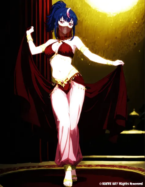 (1girl:1 . 5) , (Seul:1 . 5) , score_9 , score_8_haut , score_7_haut , source_anime , Official work  , ultra-detailed , masterpiece , better quality , high resolution , beaux yeux , detailed eyes , Detailed face , beautiful detailed eyes,ponytail, multicol...